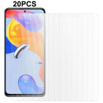 20 st/set för Xiaomi Redmi Note 11 Pro 5G (Qualcomm) / Note 11 Pro 4G (MediaTek) / Note 12 Pro 4G härdat glas skärmskydd 0,3 mm 2,5D skärmskyddsfilm