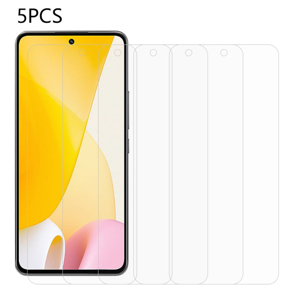 5Pcs / Pack For Xiaomi 12 Lite 5G Tempered Glass Shatter-proof Screen Protector 2.5D 0.3mm Phone Screen Film