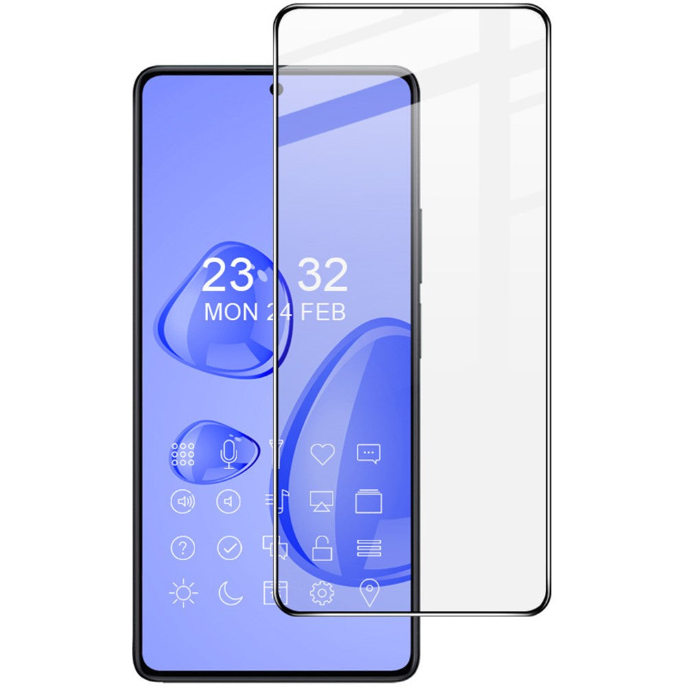 IMAK Pro+-serien til Xiaomi Redmi Note 12 Turbo / Poco F5 5G, støvtæt hærdet glasfilm med 9H-hårdhed og HD-beskyttelse af hele skærmen