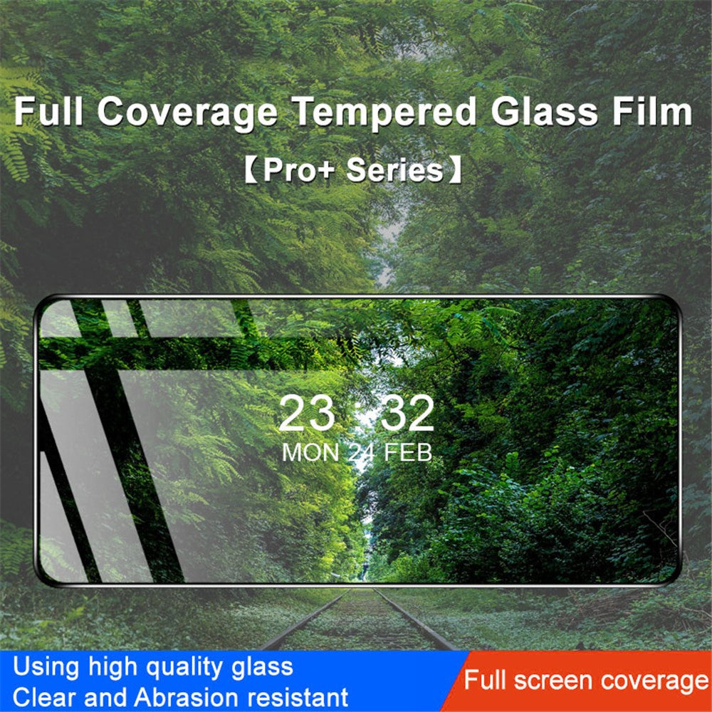 IMAK Pro+-serien til Xiaomi Redmi Note 12 Turbo / Poco F5 5G, støvtæt hærdet glasfilm med 9H-hårdhed og HD-beskyttelse af hele skærmen