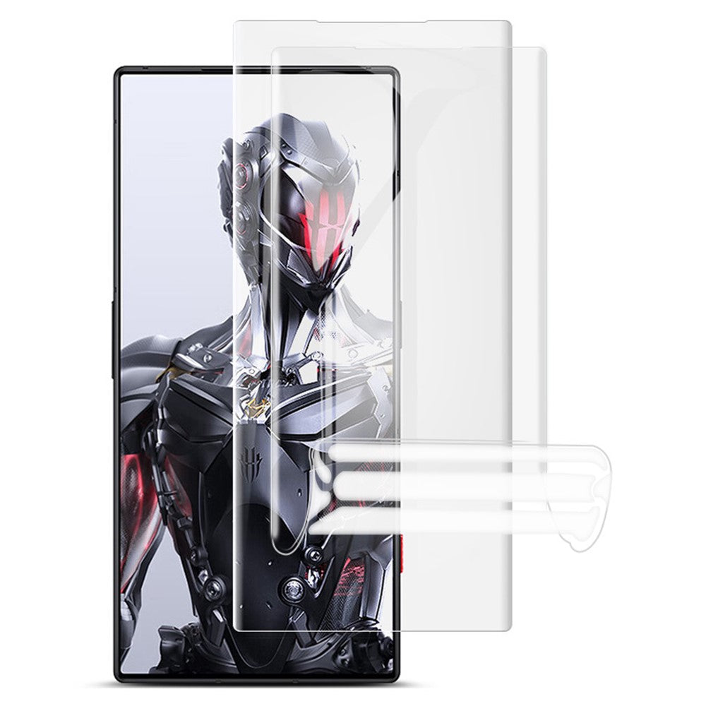 IMAK 2 st/set hydrogelfilm III för ZTE nubia Red Magic 8 Pro+ 5G / 8 Pro 5G / 8S Pro 5G / 8S Pro+ 5G superklar skärmfilm mjukt TPU helskärmsskydd