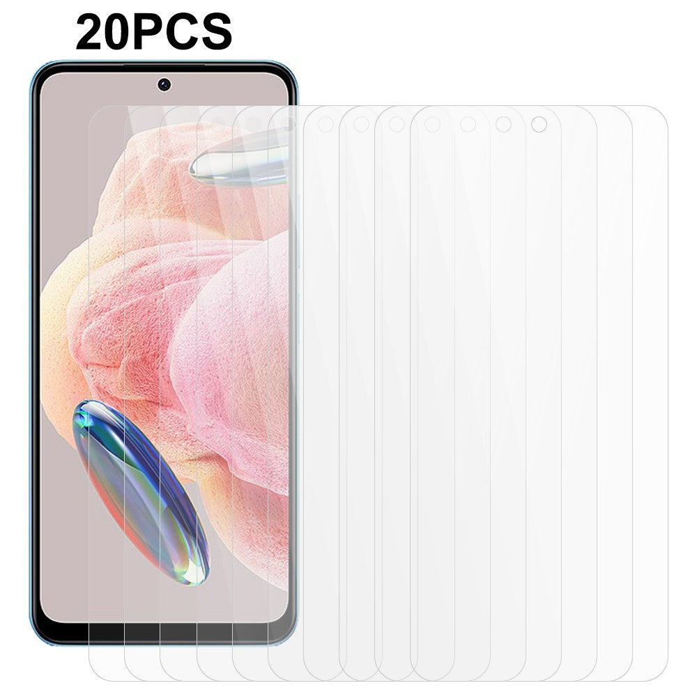 20 st för Xiaomi Redmi Note 12 4G härdat glas skärmskydd 2.5D 0.3mm splittersäker skärmfilm