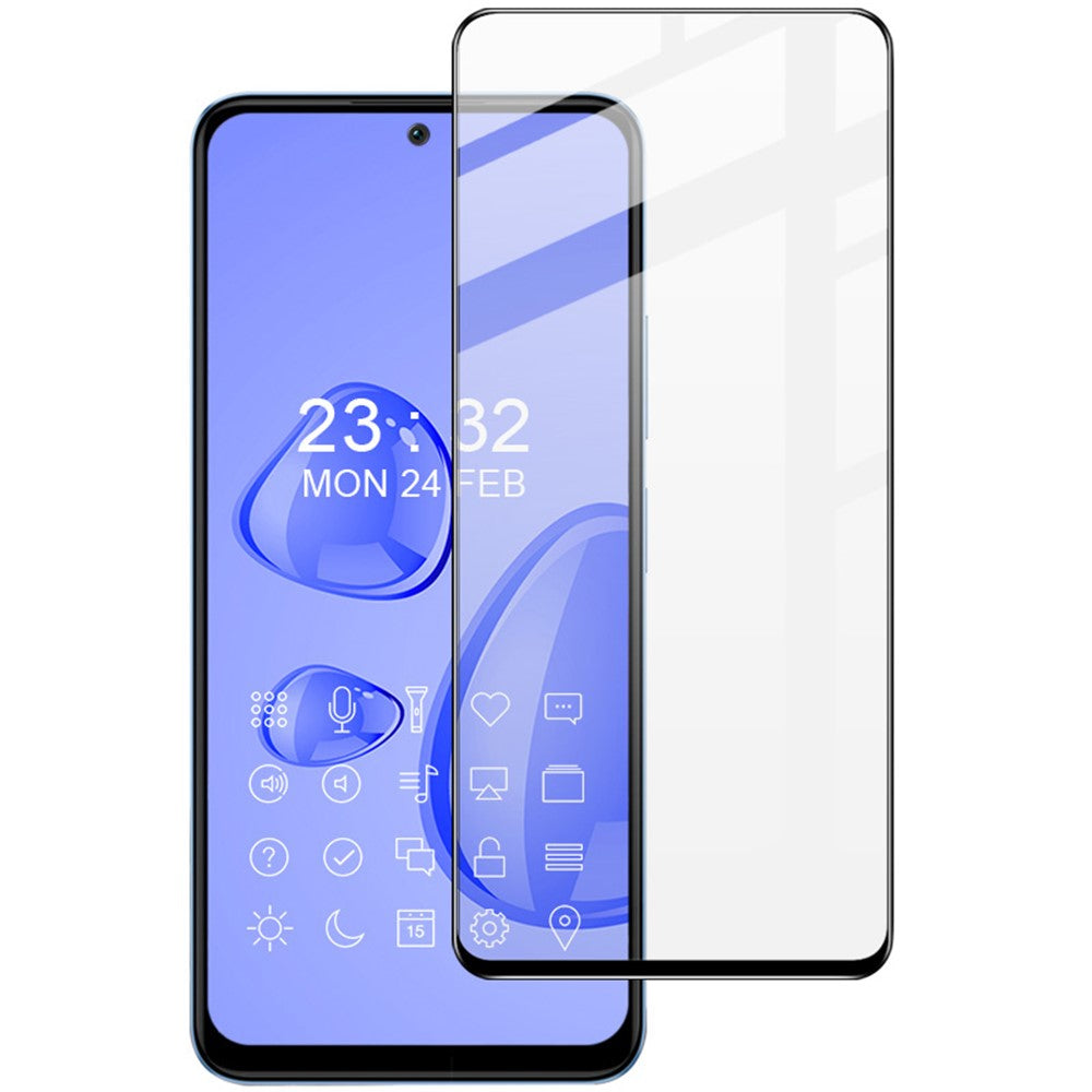IMAK Pro+-serien för Xiaomi Redmi Note 12 4G 9H-hårdhet HD helskärmsskydd dammtät härdat glasfilm