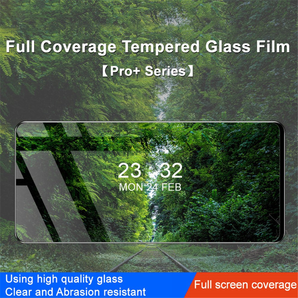 IMAK Pro+-serien för Xiaomi Redmi Note 12 4G 9H-hårdhet HD helskärmsskydd dammtät härdat glasfilm
