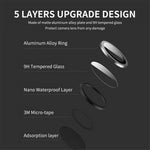 ENKAY HAT PRINCE För Huawei P60 / P60 Pro / P60 Art Kameralinsskydd Aluminiumlegering List Härdat Glas Bakre Linsfilm