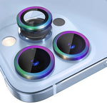 NORTHJO 1 Set For iPhone 13 Pro Max / 13 Pro Camera Lens Protector Tempered Glass Lens Film with CD Vein Metal Ring