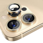 NORTHJO 1 sæt til iPhone 14 Pro Max / 14 Pro kameraglasbeskytter i hærdet glas + CD-åre metalring baglinsefilm