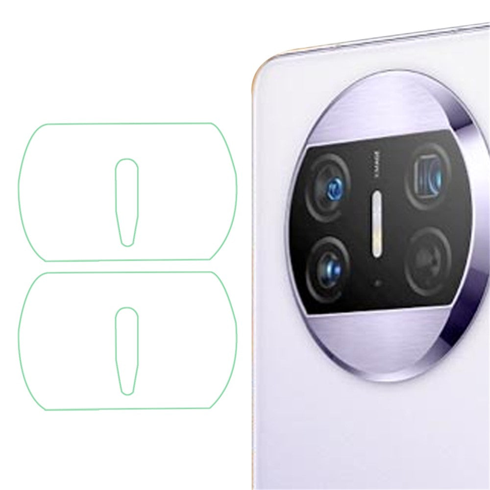 2 st/set för Huawei Mate X3 5G stötsäker härdat glas bakre linsfilm med 2.5D bågkant