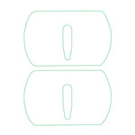 2 st/set för Huawei Mate X3 5G stötsäker härdat glas bakre linsfilm med 2.5D bågkant