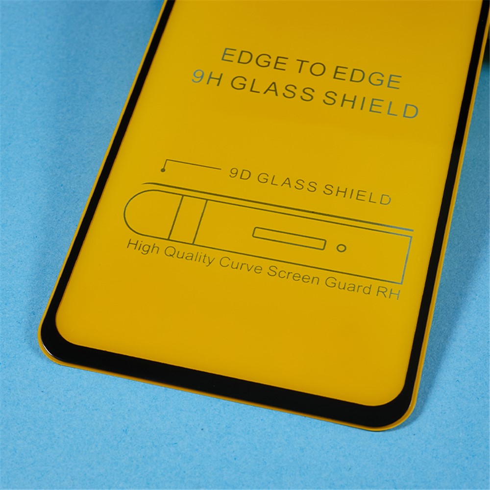 For Xiaomi Redmi A2 / A1 4G 9D Phone Full Screen Protector Side Glue Silk Printing Tempered Glass Film