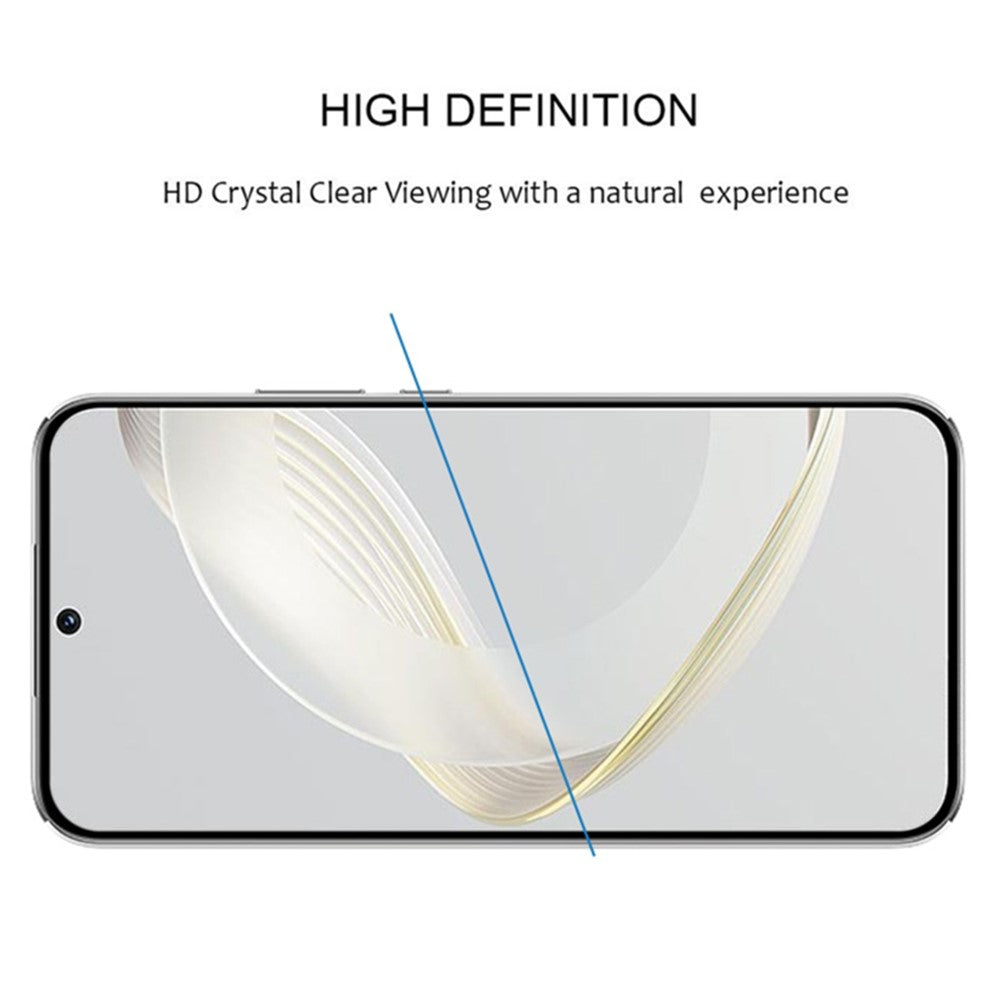 For Huawei nova 11 / nova 12s 4G / nova 12 Lite 4G Silk Printing Phone Screen Protector Full Glue Tempered Glass Full Cover Film