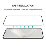 For Huawei nova 11 / nova 12s 4G / nova 12 Lite 4G Silk Printing Phone Screen Protector Full Glue Tempered Glass Full Cover Film