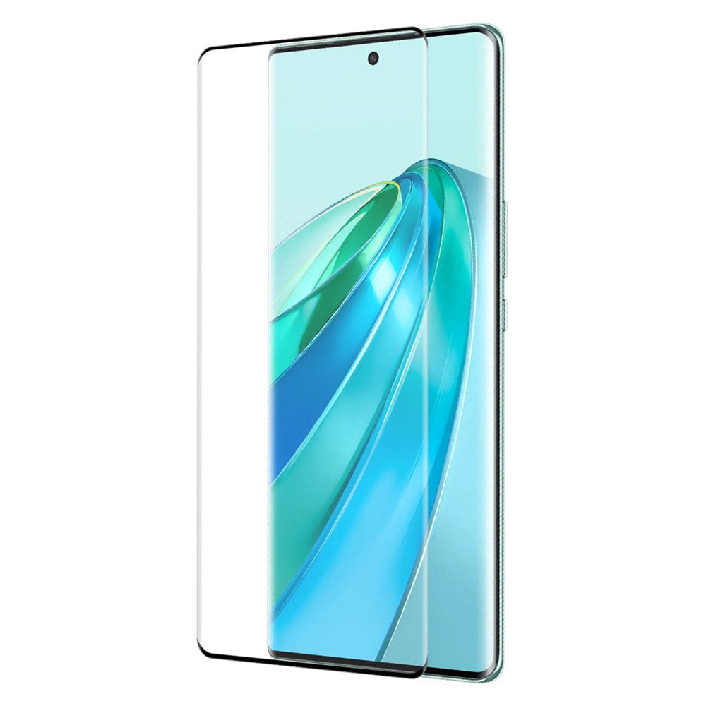 ENKAY HAT PRINCE For Honor X9a 5G / X40 5G / Magic5 Lite 5G 3D Curved Screen Protector Side Glue Tempered Glass Support Fingerprint Unlock