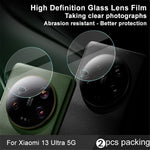 IMAK 2Pcs / Set Camera Lens Film for Xiaomi 13 Ultra , Tempered Glass Scratch-Resistant Clear Lens Protector