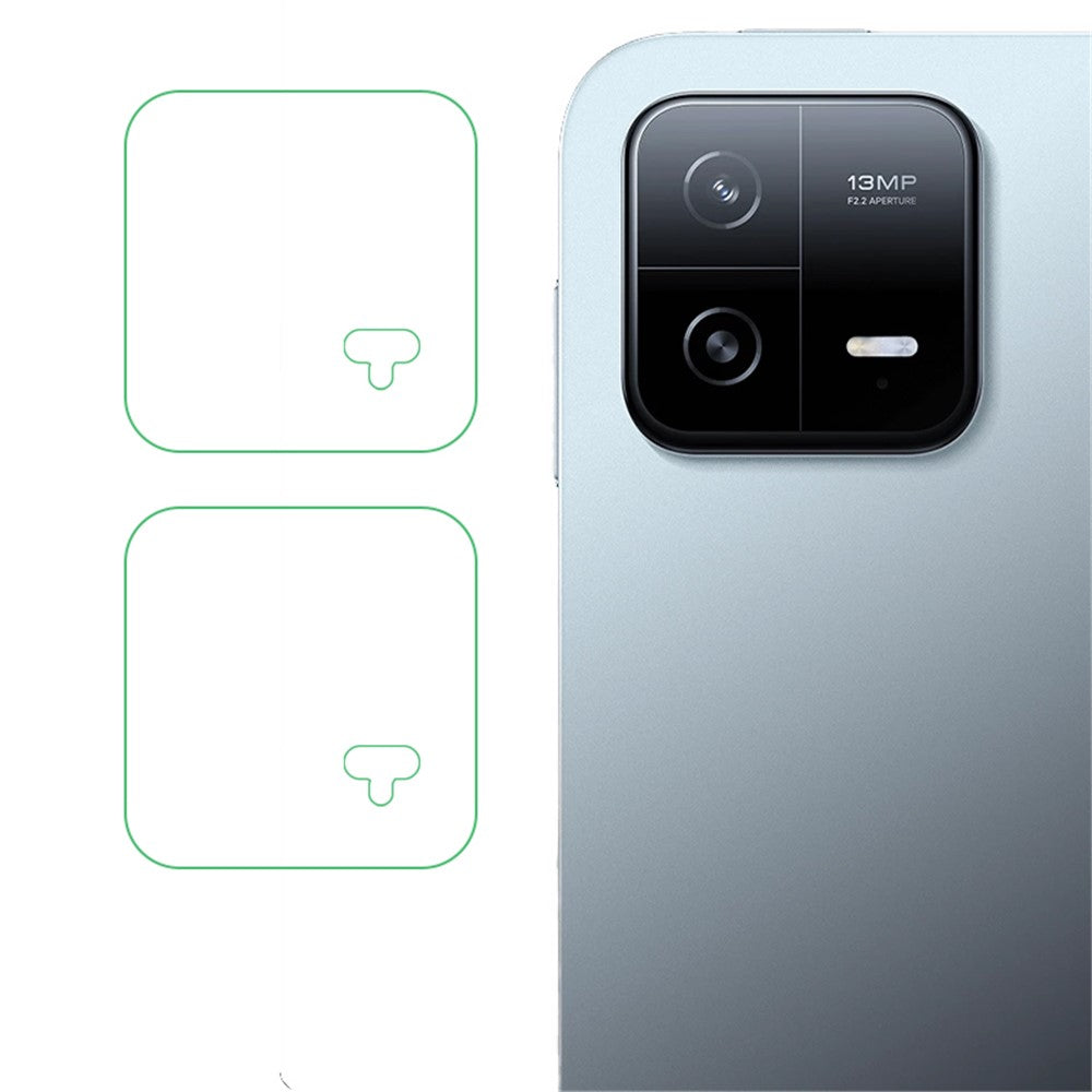 2Pcs / Set For Xiaomi Pad 6 / Pad 6 Pro Camera Lens Protector 2.5D Arc Edge Tempered Glass Anti-scratch HD Lens Film