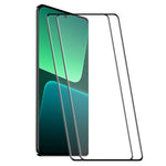 ENKAY HAT PRINCE 2 ST För Xiaomi 13 Pro 5G / 13 Ultra 0,26 mm 9H Härdat Glas Helklistrat 3D Böjt Skärmskydd Stöder Fingeravtryckslåsning