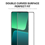 ENKAY HAT PRINCE 2 ST För Xiaomi 13 Pro 5G / 13 Ultra 0,26 mm 9H Härdat Glas Helklistrat 3D Böjt Skärmskydd Stöder Fingeravtryckslåsning