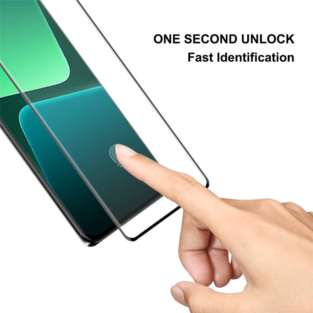 ENKAY HAT PRINCE 2 ST För Xiaomi 13 Pro 5G / 13 Ultra 0,26 mm 9H Härdat Glas Helklistrat 3D Böjt Skärmskydd Stöder Fingeravtryckslåsning