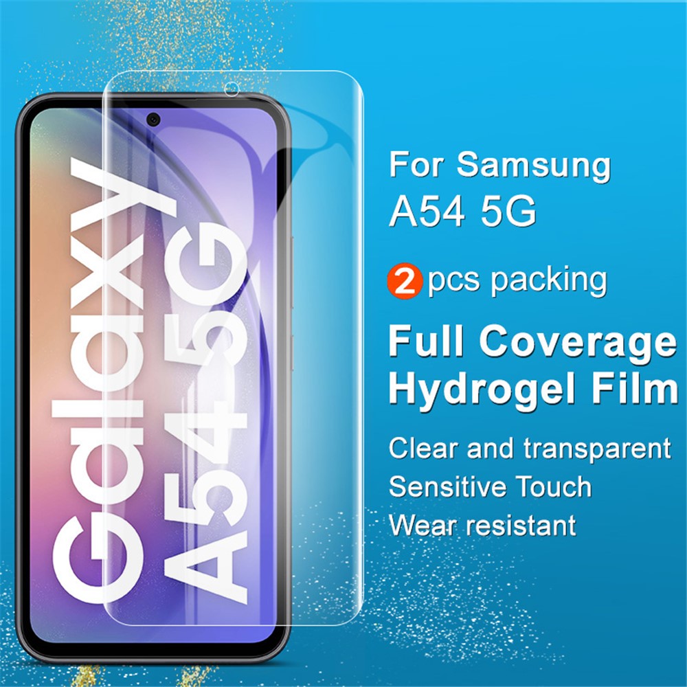 IMAK 2Pcs / Set Hydrogel Film III for Samsung Galaxy A54 5G TPU Screen Film Clear Full Screen Protector