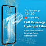 IMAK 2Pcs / Set Hydrogel Film III for Samsung Galaxy A54 5G TPU Screen Film Clear Full Screen Protector