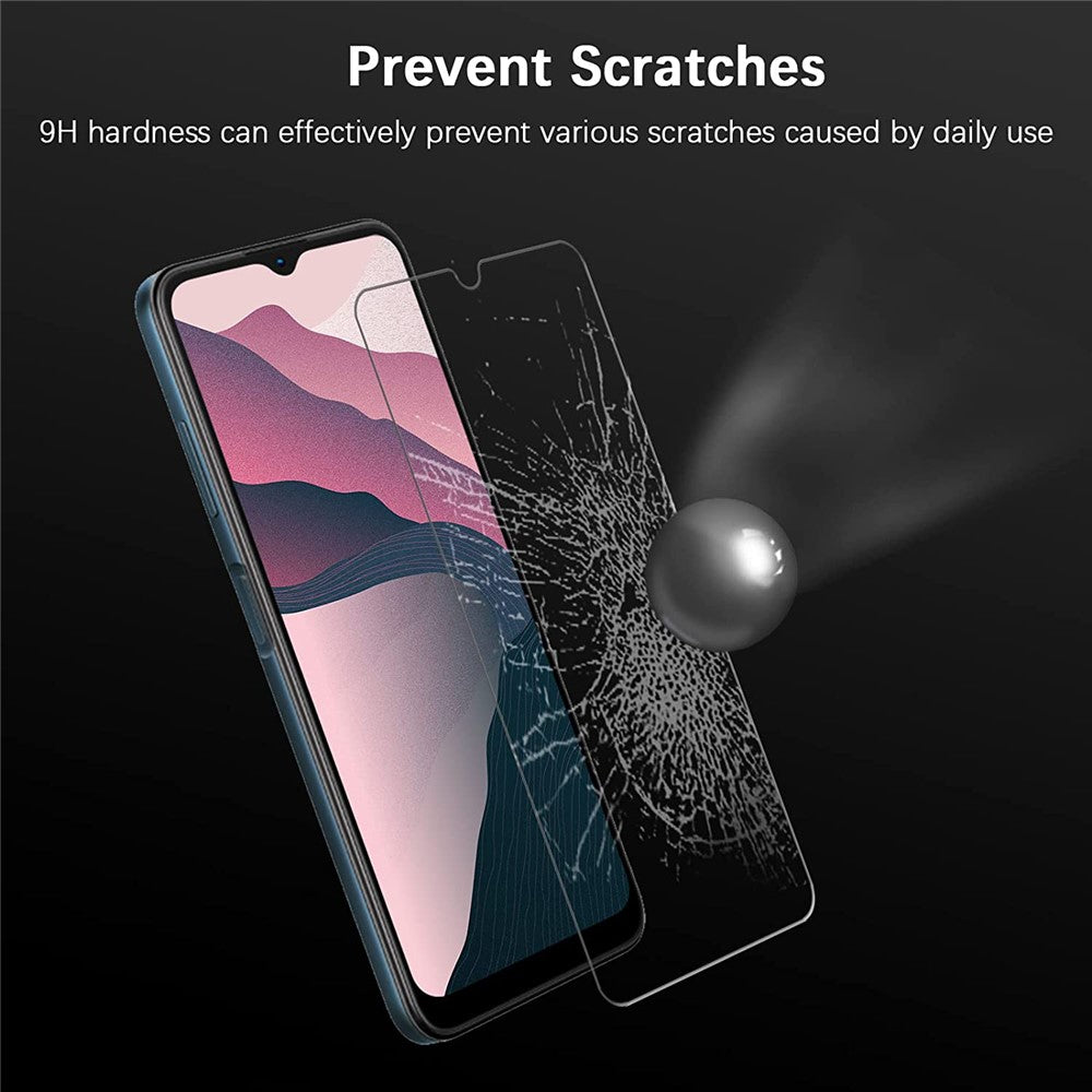 Til Samsung Galaxy A54 5G 2.5D Arc Edge hærdet glasfilm 9H hårdhed HD skærmbeskytter