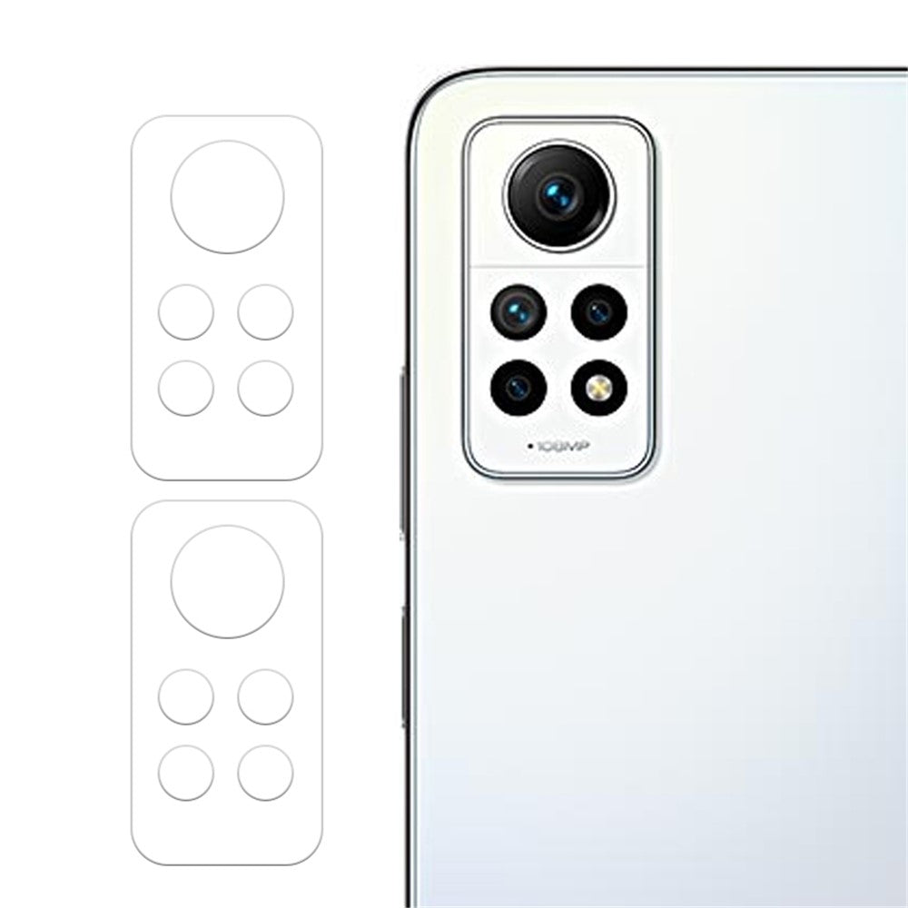 2Pcs / Set For Xiaomi Redmi Note 12 Pro 4G Camera Lens Protector 3D Arc Edge Tempered Glass Phone Lens Film