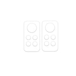 2Pcs / Set For Xiaomi Redmi Note 12 Pro 4G Camera Lens Protector 3D Arc Edge Tempered Glass Phone Lens Film