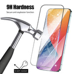 For Xiaomi Poco F5 5G / Redmi Note 12 Turbo Tempered Glass Screen Protector Black Edge Silk Printing Full Glue Film
