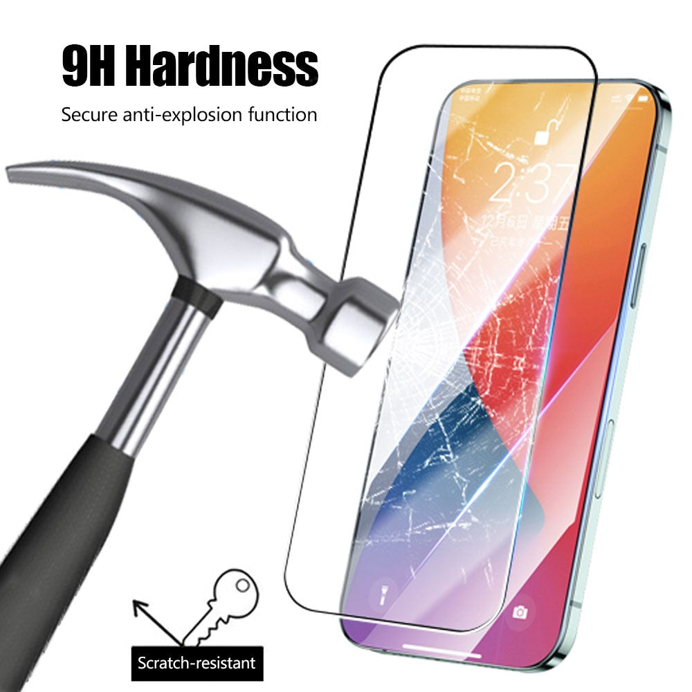 For Xiaomi Poco F5 5G / Redmi Note 12 Turbo Tempered Glass Screen Protector Black Edge Silk Printing Full Glue Film