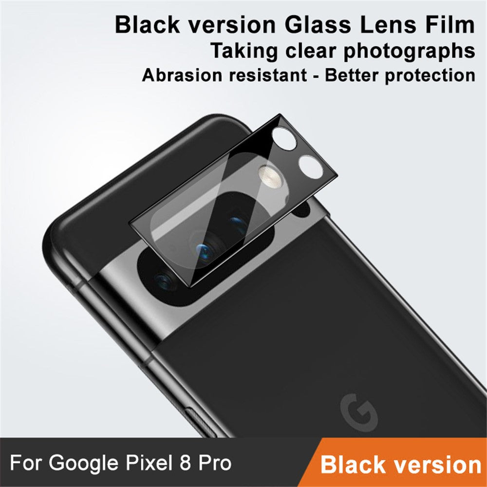 IMAK For Google Pixel 8 Pro Anti-Scratch Camera Lens Protector Tempered Glass Lens Film (Black Version)