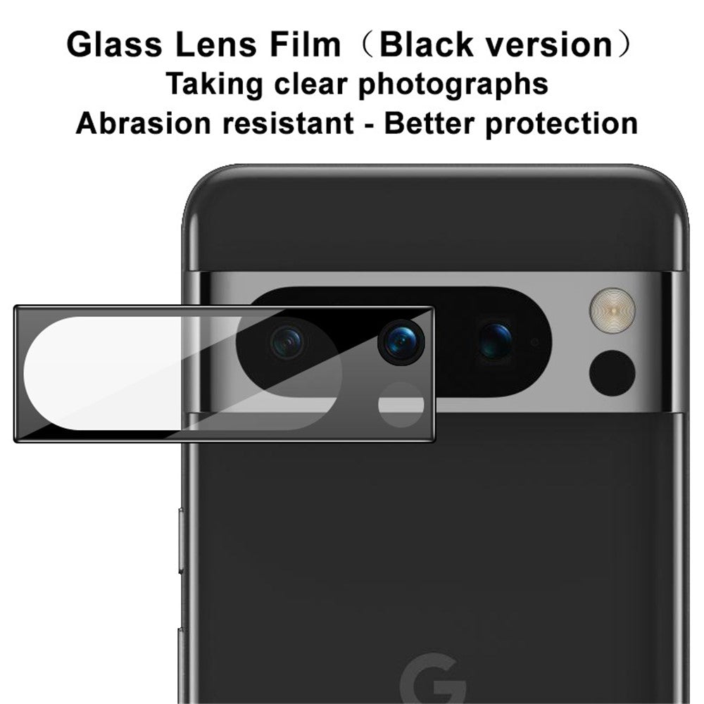 IMAK For Google Pixel 8 Pro Anti-Scratch Camera Lens Protector Tempered Glass Lens Film (Black Version)