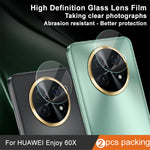 IMAK 2Pcs  /  Set For Huawei Enjoy 60X / nova Y91 4G HD Clear Camera Lens Protector Tempered Glass Lens Film