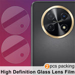 IMAK 2Pcs  /  Set For Huawei Enjoy 60X / nova Y91 4G HD Clear Camera Lens Protector Tempered Glass Lens Film