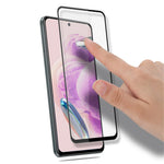 AMORUS 2Pcs For Xiaomi Redmi Note 12S 4G Silk Printing Screen Protector Full Cover HD Tempered Glass Film