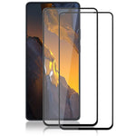 AMORUS 2Pcs For Xiaomi Poco F5 5G / Redmi Note 12 Turbo Screen Protector Tempered Glass Silk Printing Film