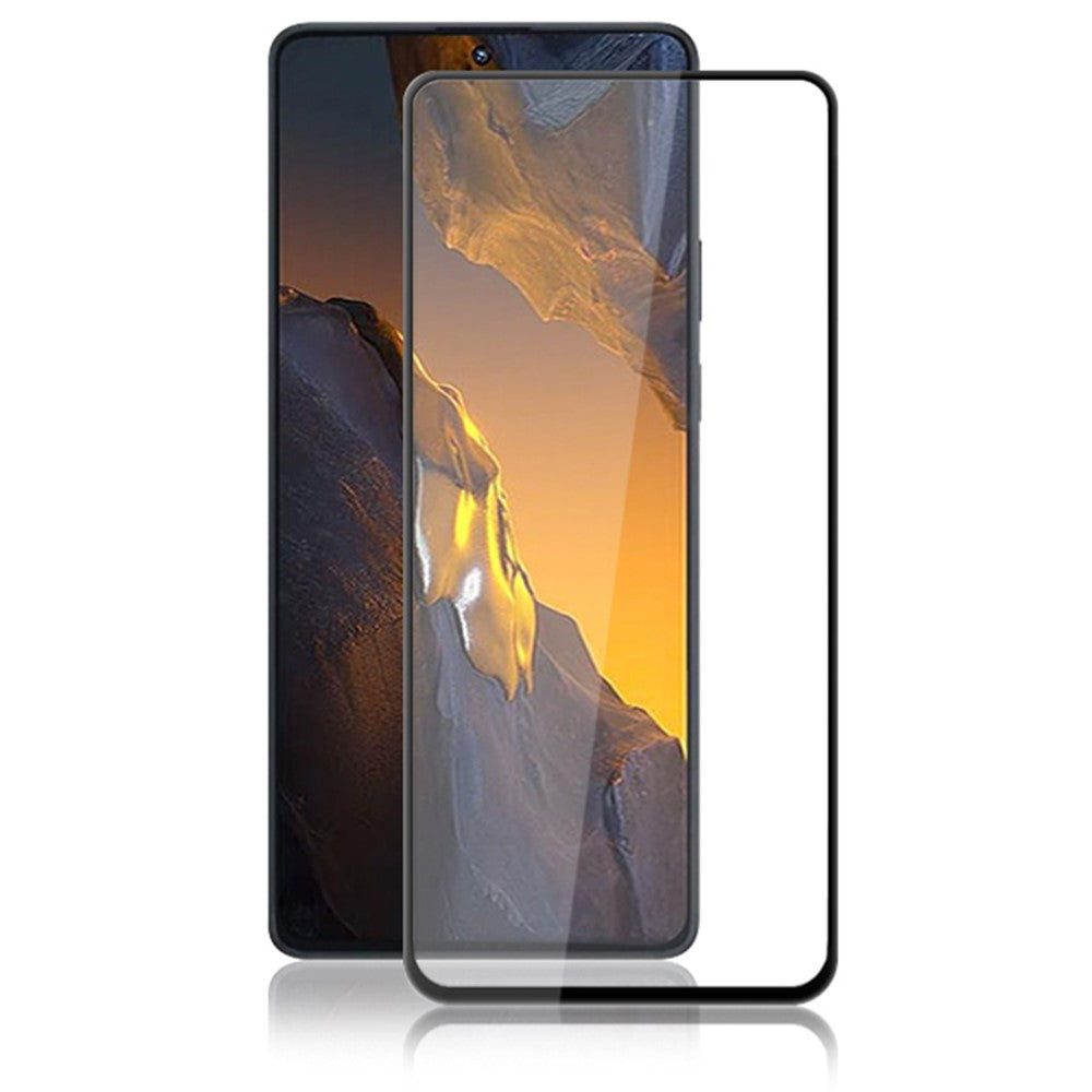 AMORUS For Xiaomi Poco F5 5G / Redmi Note 12 Turbo Tempered Glass Film Silk Printing Phone Screen Protector