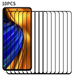 RURIHAI 10 st. 2.5D skärmskydd för Xiaomi Poco F5 Pro 5G / Redmi K60 5G / K60 Pro 5G, sekundärhärdande hög aluminium-kiselglasfilm
