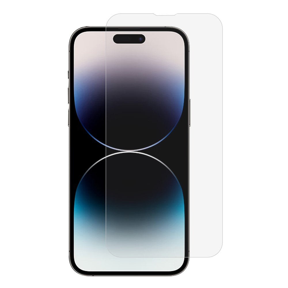 AMORUS For iPhone 14 Pro Max Krystalklar Skærmbeskytter HD Fuld Lim Hærdet Glasfilm
