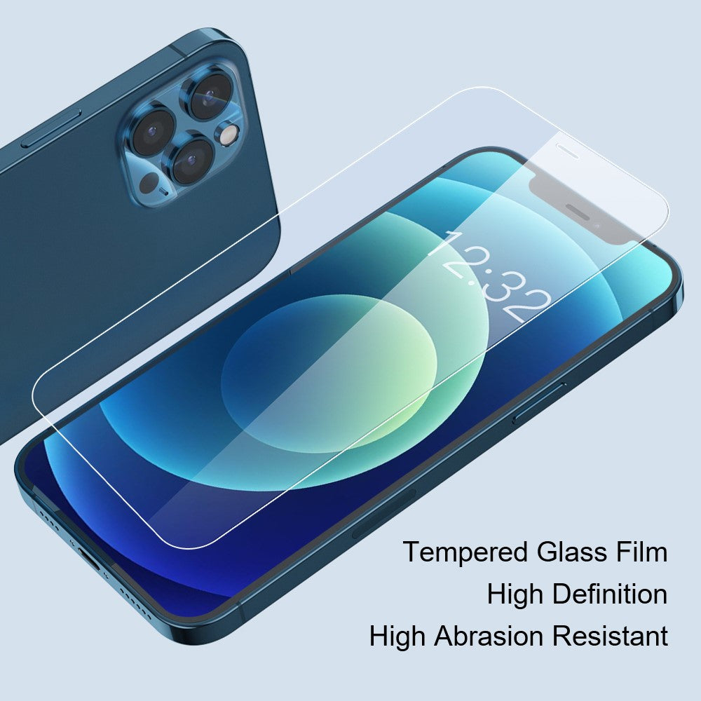 AMORUS For iPhone 14 Pro Explosion-proof Crystal Clear Screen Protector HD Full Glue Tempered Glass Film