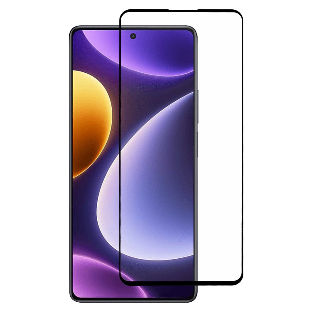 Xiaomi Redmi Note 12 Turbo / Poco F5 5G Silk Print Helskärmsskydd Härdat Glas Helklistrad Film