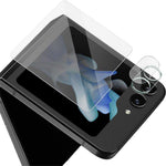 IMAK För Samsung Galaxy Z Flip5 5G HD Härdat Glas Kameralinsskydd Integrerat Linsfilmset med Bakskärmsfilm