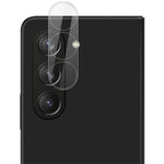 IMAK HD-klar integrerad kameralinsfilm för Samsung Galaxy Z Fold5 5G, klart härdat glaslinsskydd + akryllinsskydd