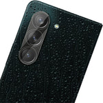 IMAK HD-klar integrerad kameralinsfilm för Samsung Galaxy Z Fold5 5G, klart härdat glaslinsskydd + akryllinsskydd
