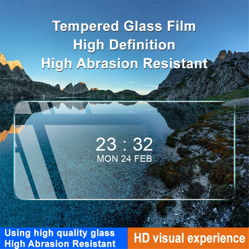 IMAK H Series Tempered Glass Screen Film For Honor X50i 5G / 90 Lite 5G , Dustproof HD Clear Phone Screen Protector