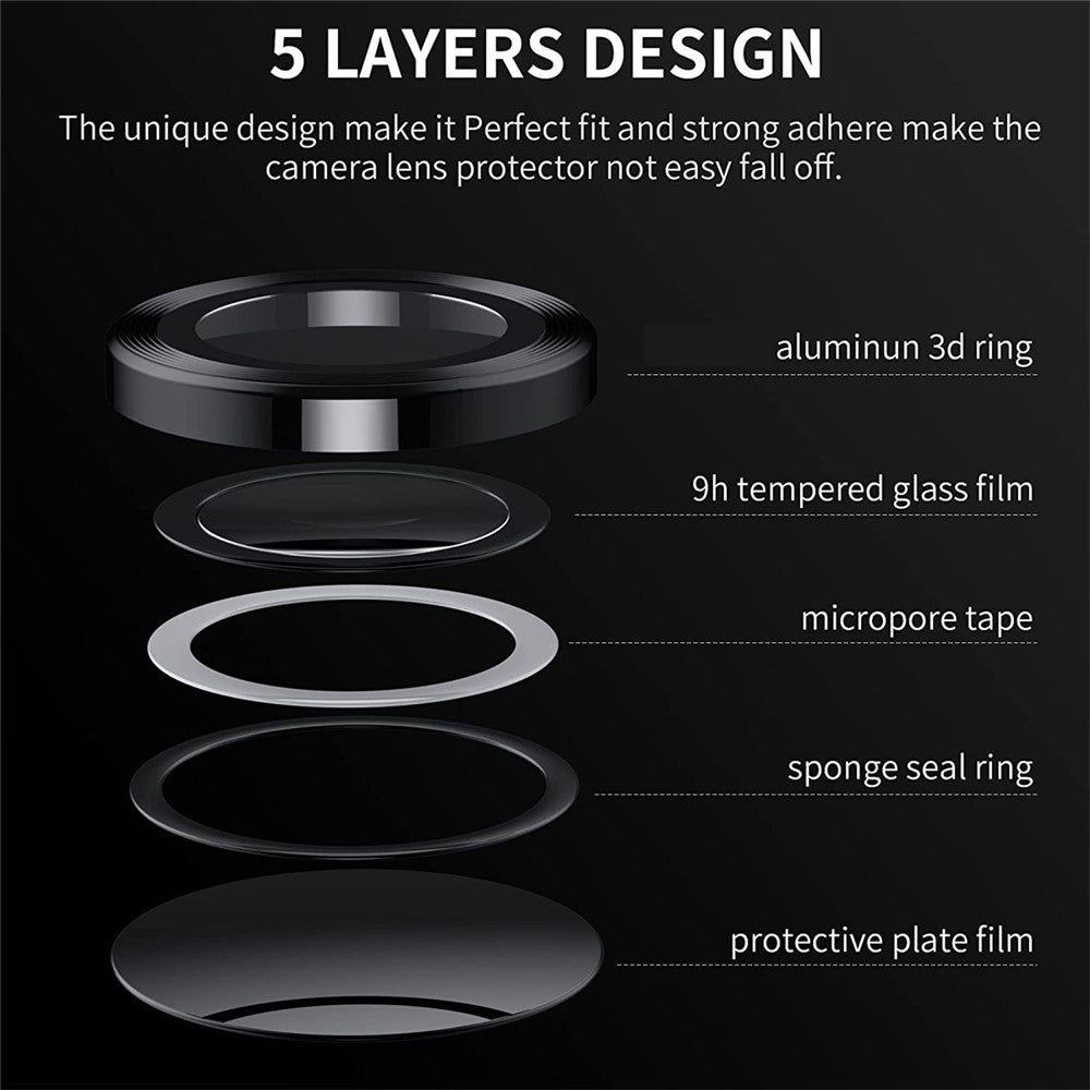 ENKAY HAT PRINCE kameralinsebeskyttelse til Samsung Galaxy Z Flip5 5G, hærdet glas + ring i aluminiumslegering, klistermærke til beskyttelse af bagkameraets linse