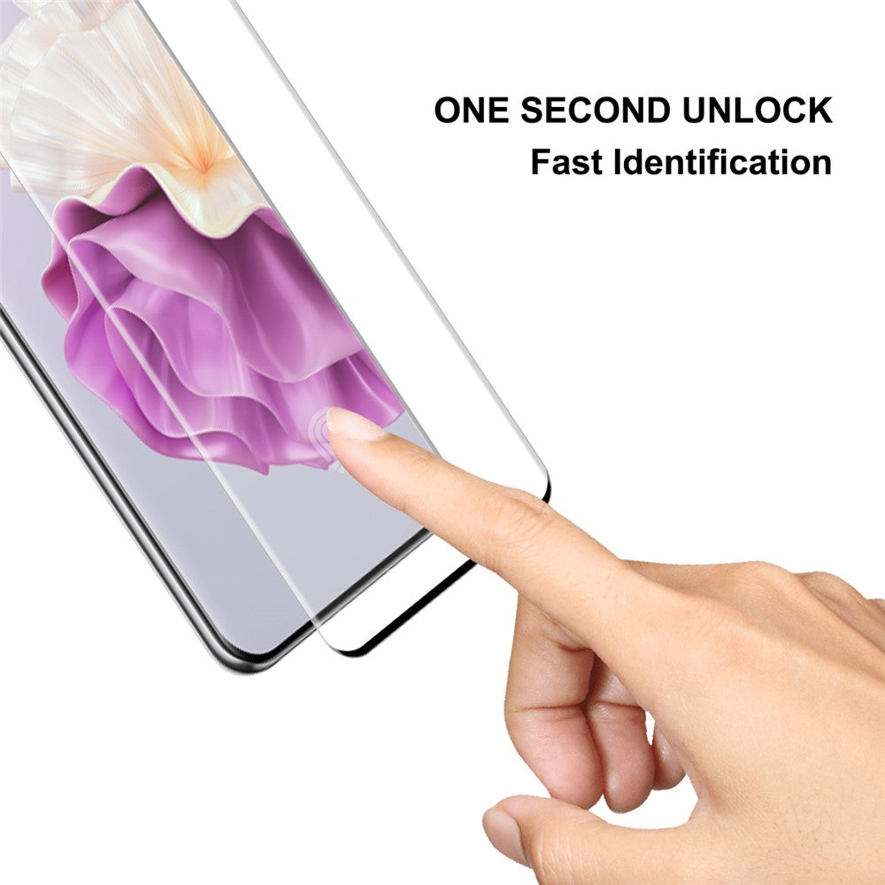 ENKAY HAT PRINCE 5PCS For Huawei P60 / P60 Pro / P60 Art Screen Protector 3D Curved Tempered Glass Side Glue Support Fingerprint Unlock