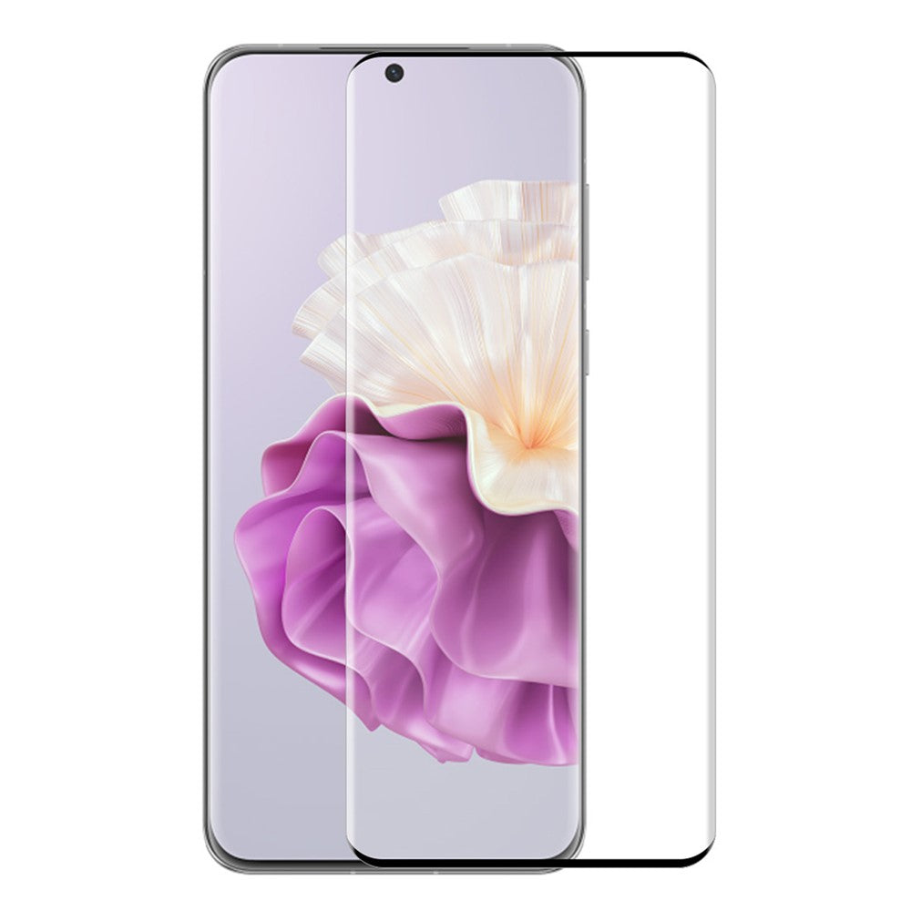 ENKAY HAT PRINCE Skärmskydd för Huawei P60 / P60 Pro / P60 Art 3D Böjt Sidoglas Härdat Glas Stöder Fingeravtryckslåsning