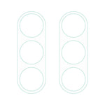 2 st för Samsung Galaxy M54 5G / F54 5G härdat glas kameralinsskydd 3D Arc Edge HD klar linsfilm