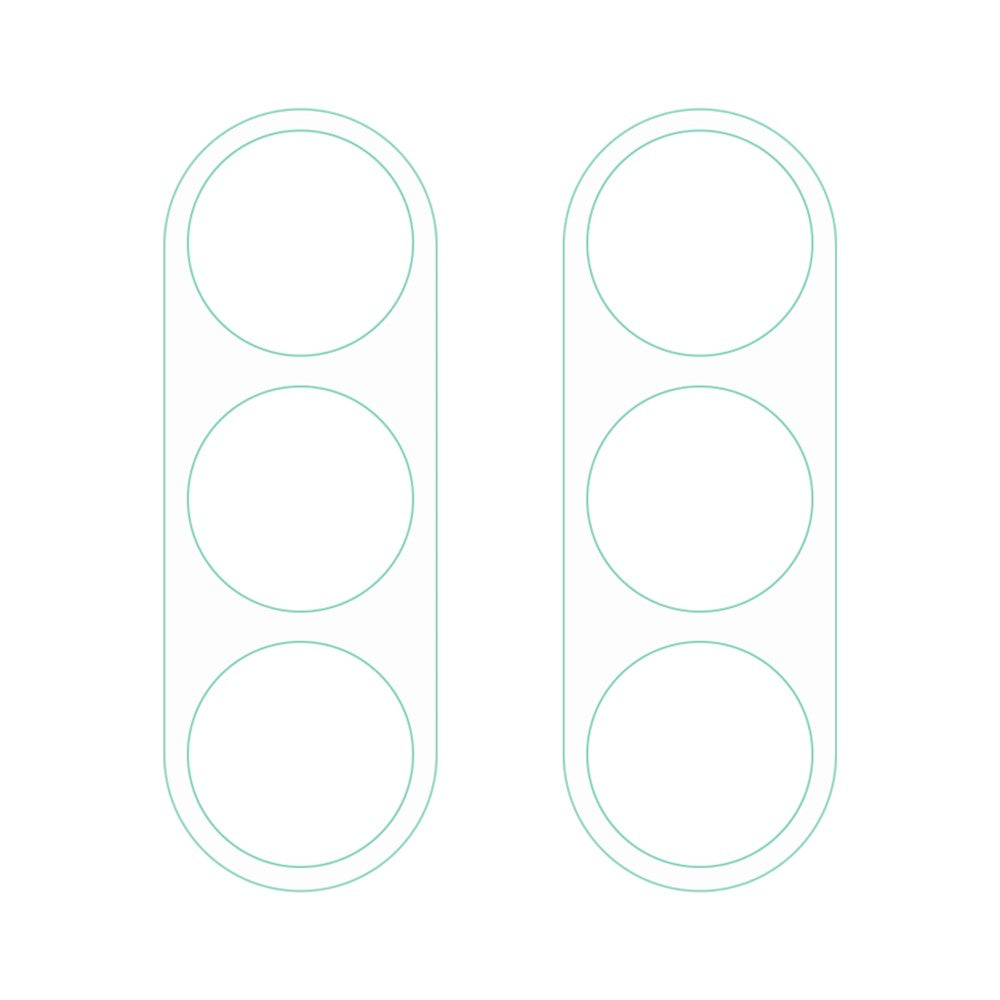 2 st för Samsung Galaxy M54 5G / F54 5G härdat glas kameralinsskydd 3D Arc Edge HD klar linsfilm