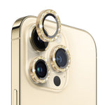 NORTHJO 1 Set For iPhone 12 Pro Max Anti-scratch Glitter Camera Lens Protector Tempered Glass+Metal Individual Ring Cover Film